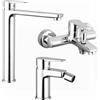 Parama Set miscelatori: lavabo alto bidet senza scarico ed esterno vasca c/rubinetto cromato | Jane