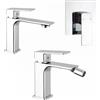 Parama Set miscelatori: lavabo bidet senza scarico e incasso doccia monocomando cromato | Ingrid