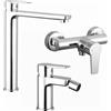 Parama Set miscelatori: lavabo alto bidet senza scarico ed esterno doccia cromato | Jane
