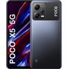 Xiaomi Poco X5 5G, Dual SIM, 256 GB + 8 GB, GSM sbloccato in fabbrica, versione internazionale (pacchetto di caricabatterie da auto veloce) - nessuna garanzia, nero