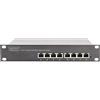 DIGITUS Switch Gigabit Ethernet PoE+, 10 pollici, 8 porte, Non gestito, IEEE 802.3at, 96 Watt di budget di potenza, Nero