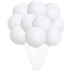 Hileyu 10 Pezzi Palloncino Bianco Gigante 24 Pollici Palloncini Compleanno Palloncini in Lattice Palloncino Rotondo Grande Palloncini Biodegradabili per Matrimonio Anniversario Festa Decorazioni