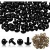 TOAOB THE ONE AND ONLY BABY TOAOB 50 Pezzi Occhi Bambole Sicurezza Plastica Occhietti 14 mm e Nero Rondelle per Creazione Pupazzi Fai da Te Artigianato