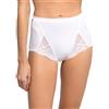 Playtex Slip Maxi in Cotone e Pizzo Donna x2, Bianco, 4/L