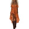 MOKBAY Abiti Estivi Donna, Gonna Copricostume Mare, Lunghi Prendisole Boho Mini Estivi Cotone Corto Vestito Elegante, Scollo a V Maniche Corte Curvy Corti Taglie Forti Abito Estivo Donna Lungo, S