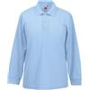 Fruit of the Loom - Polo Manica Lunga - Bambino (5-6 Anni) (Blu Scuro)