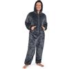 CityComfort Pigiama Intero Uomo, Tuta in Pile Invernale, Pigiami Monopezzo per Lui, Pigiamone Caldo, Onesie con Cappuccio, Idee Regalo Compleanno E Natale (M, Grigio)