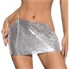 OBASDFD Gonna da donna con paillettes carina e piccante con costumi 2026 corto da ballo matita paillettes festa