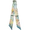 Jerla Foulard in 100% seta di gelso per testa e capelli, nastro per borsa per avvolgere il manico, fiocco per capelli,cravatta, da donna, 33.5×1.97