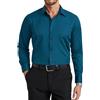 Enlision Camicia Verde Acqua Uomo Maniche Lunghe Non Stiro Elasticizzata Antipiega Taglio Regolare con Bottoni e Tasca per Ufficio Cerimonia Formale XL