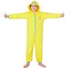 SPONGEBOB SQUAREPANTS Tuta Intera Bambina e Bambino 5-14 Anni, Zippato Pigiama Intero Pile con Cappuccio, Regalo Ragazza (9-10 Anni, Giallo)