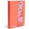 BE YOU - Diario Scuola Bright Energy 2025/2026, 12 Mesi, 09/25-08/26, Agenda Scolastica con Sticker e Sovracopertina Trasparente, Formato 13,5 x 18,2 cm, Per Ragazzi e Ragazze di Superiori e Medie