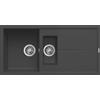 Elleci Lavello Elleci Incasso 2 vasche 100x50 Unico 475 Granitek Antracite LGU47559