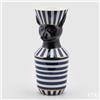 Enzo De Gasperi EDG Enzo De Gasperi Vaso Egypt con Righe H47 cm in Ceramica