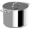 BergHOFF Pentola Grande con Coperchio Helix D28 cm in Acciaio Inox