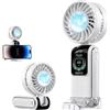 TOGETDREAM Ventilatore Portatile, Raffreddamento a Ghiaccio Ventilatori Portatili, 5 Velocità USB Ricaricabile Mini Ventilatores per Casa, Ufficio Camera da Letto Campeggio Viaggi e All'Aperto