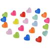 Zomiee 150 set completi Snap Kits plastica resina Snap chiusura a bottoni T5 taglia 20 (1/5,1 cm) a forma di cuore arcobaleno di colori assortiti, 150 Heart shape