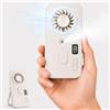 Genossen Ventilatore a mano con raffreddamento ad acqua, mini ventilatore a mano con 4 velocità, ventilatore USB di tipo C con supporto, ventilatore con nebulizzatore, per ufficio, viaggi, campeggio