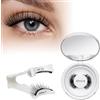 QUEWEL Ciglia Magnetiche Naturali, Ciglia Finte Magnetiche riutilizzabili con applicatore, non c'è bisogno di colla magnetica per Ciglia QUEWEL facile da indossare e rimuovere （Style B 08)