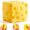Generic Giocattolo Squishy Antistress a Forma di Formaggio, Pupazzo Morbido e Delicato Fatto a Mano per Rilassamento, Idea Regalo Compleanno per Bambine e Adulti, Gioco Sensoriale Tattile da Schiacciare