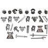Magma Brick Set di Ingranaggi Orchi Uruk-Hai Compatibile con la Figura Lego (0 8 Soldati)