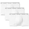Calvin Klein Uomo Pantaloncini Boxer Confezione da 3 Balance Vita Bassa, Bianco (White), S