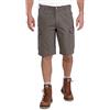 Carhartt, Short cargo Rugged Flex® in cotone canvas, Relaxed Fit Uomo, Catrame, W30
