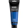Liquitex 88700235 Basics - Pittura acrilica, Pigmenti per artisti monopigmentati, Resistente alla luce, durevole nel tempo, Finitura satinata, Tubo da 250 ml - Blu Primario