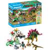 Geobra brandstätter stiftung & co. PLAYMOBIL Dinos 71523 Campo Base con Dinosauri, avvincente Tour esplorativo con