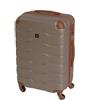 BERTOO Firenze Valigia rigida L-Size 63L Champagne ABS Bagaglio con 4 ruote girevoli rimovibili