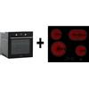 Respekta Forno autosufficiente in vetro AB700 con timer LED + piano cottura in vetroceramica