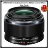 OM SYSTEM Obiettivo nero OM SYSTEM M.ZUIKO 25mm F1.8 II per Micro Quattro Terzi Giappon...