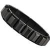 Generisch 2 bracciali magnetici con ematite, 20 cm, in ematite naturale, per uomini, per ufficio, sport, viaggi e come regalo per papà e mariti, Siehe Beschreibung, Pietra, Vedi descrizione