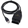 Washinglee Cavo Diagnostico OBD2 per VW, Audi, Skoda e Seat Fabbricato tra il 1994 e il 2004. Cavo USB per Scanner ECU Auto Compatibile con VAG KKL 409. (Nero)