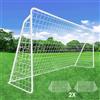 TLSUNNY Porta calcio bambini e adulti 365/240 cm con [rivestimento anti-ruggine] - Porte da calcio grandi inclusa rete per cortile, giardino, le spiagge, le scuole (240 x 150 cm - 2 reti calcio)
