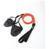 Jinhxofs Elastico di Resistenza con Palette Portatile Estensore Resistente Attrezzo per Atleti, Allenamento a Secco, Casa, Nero, 60 Libbre