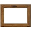 ISOXA Finestra in PVC effetto legno rovere dorato L 80 x H 60 cm, 1 anta a vasistas