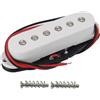 FLEOR Pickup al manico Single Coil in ceramica tono vintage per chitarra stile ST, bianco