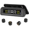 VEVOR Sistema di Monitoraggio Pressione dei Pneumatici per Camper 7.3-87psi Rimorchio TPMS Sistema di Allarme per Auto Wireless Universale Kit Sensore TPMS Impermeabile con Carica Solare 4 Sensori