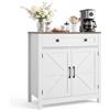 VEVOR Credenza da Cucina con Cassetti, Armadietto Organizzatore da Salotto, Mobiletto Portaoggetti da 75 x 37,5 x 80 cm Mobiletto Buffet in Truciolato e MDF, per Soggiorno, Ingresso, Cucina
