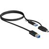 ICY BOX USB Adapter IcyBox USB 3.2 (Gen 1) Type B zu Type A & Type C