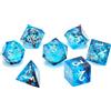 GlassStaff CritStones Liquid Core Set di dadi Mermaid's Maelstrom (7)