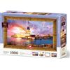 ART PUZZLE Puzzle con cornice e colla 3in1 Girl Tower 1000 pezzi