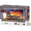 ART PUZZLE Puzzle con cornice e colla 3in1 Tramonto sul Colosseo 1000 pezzi