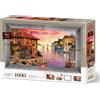 ART PUZZLE Puzzle con cornice e colla 3in1 Porto Mediterraneo 1000 pezzi