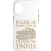 Timeless Era Wit Custodia per iPhone 16 Paziente con me, vengo dall'umorismo del carro del 1900