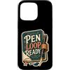 Jimbeels Custodia per iPhone 15 Pro Max PEN LOOP READY Diario Penna Scrittura