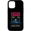 kayak cross arcade press start pixel kay Custodia per iPhone 12/12 Pro Kayak Cross Press Start Arcade