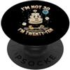 Im Not Thirty Im Twenty Ten Funny 30th B Io non sono 30 Im 20 Dieci Compleanno PopSockets PopGrip Adesivo