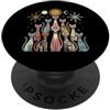Mid-century Modern Cats 50's 60s Style V Retro Vintage Mid-century Modern Look Cats 50's 60's Style PopSockets PopGrip Adesivo